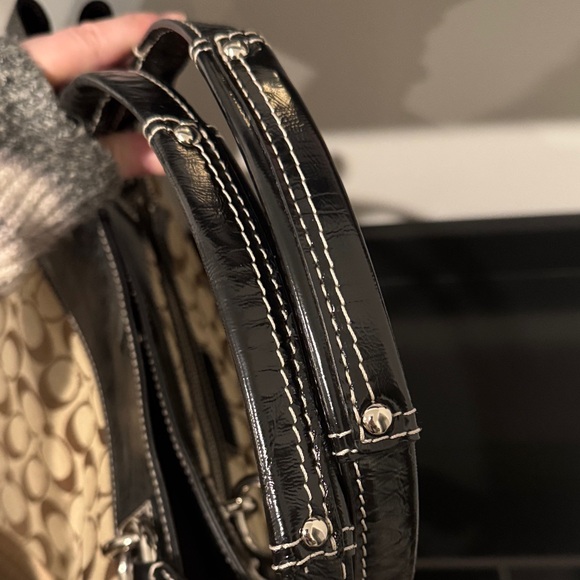 Coach Penelope Bag - Monogram with Black Leather Trim